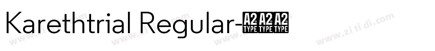 Karethtrial Regular字体转换